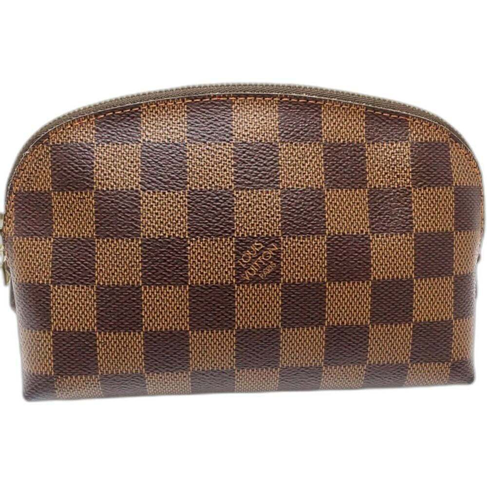 LOUIS VUITTON Authentic Brown Damier Pochette Pouch - Picture 3 of 12